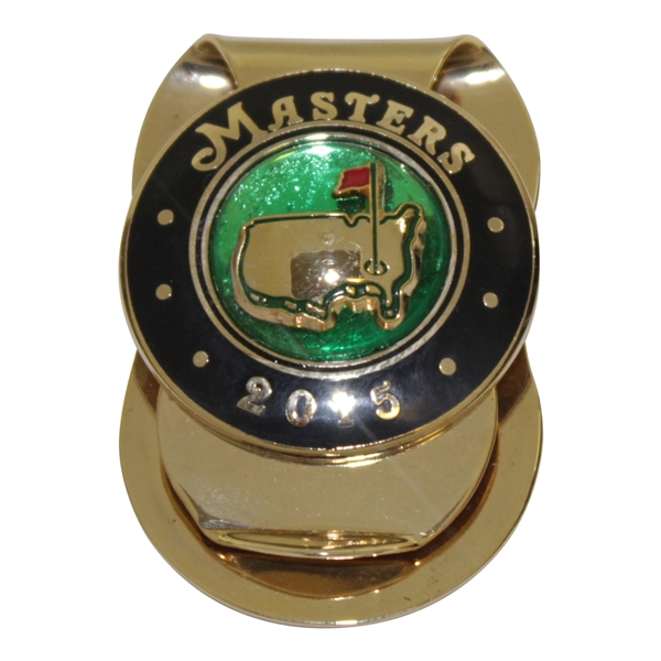 2015 Masters Tournament Logo Gold Colored Money Clip