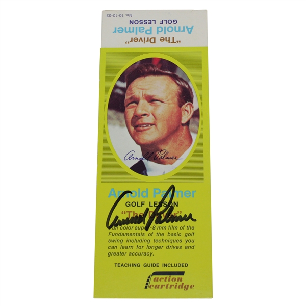 Circa 1966 Arnold Palmer Signed Action Cartridge Card Panel JSA #HH62489