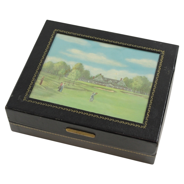 1960's Macgregor Oakmont Country Club Golf Ball Box - Clubhouse