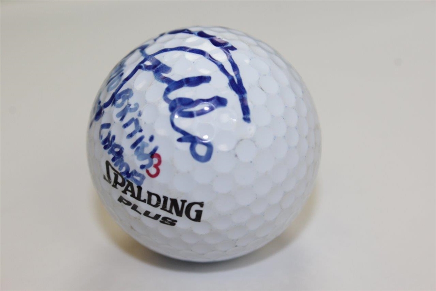 Nick Faldo Signed Spalding Golf Ball with '1990 British Open Champ' Notation JSA #E91693