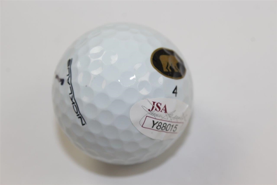 Jack Nicklaus Signed Golden Bear Logo Golf Ball JSA FULL #Y88015