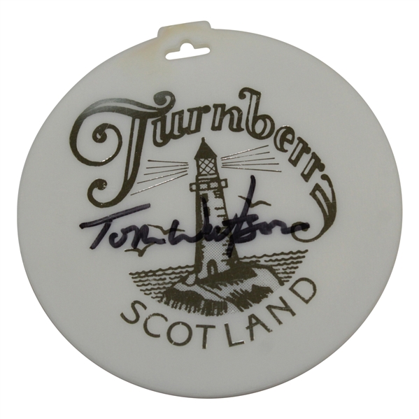 Tom Watson Signed Turnberry Scotland Bag Tag JSA #CC83346