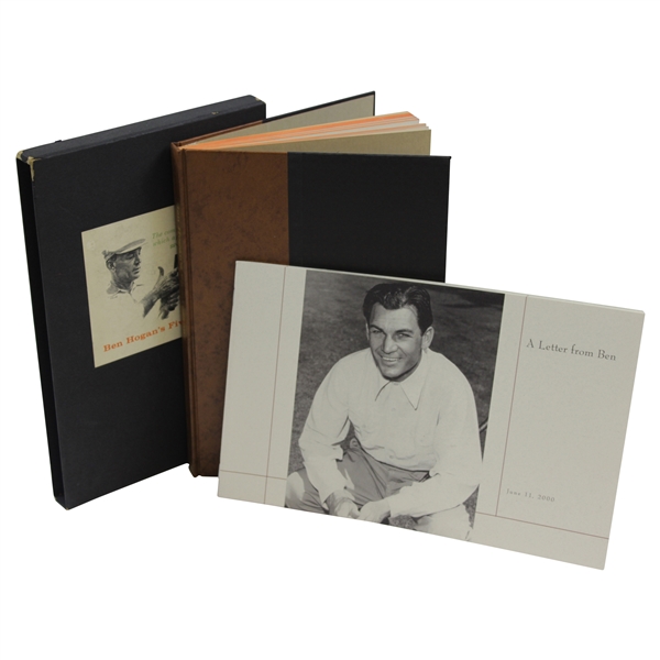 Ben Hogan Five Lessons Deluxe First Edition And A Letter From Ben To Members Of Merion