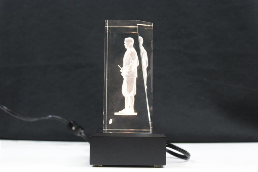 2002 Atlanta Athletic Club The Invitational Flight Winner Glass Bobby Jones Light Display Trophy
