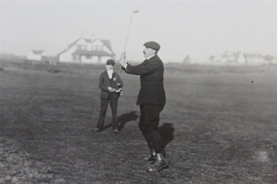 Prince Albert & Veteran Cricketer Playing Golf 'Good Stroke' Original Photo - Victor Forbin Collection