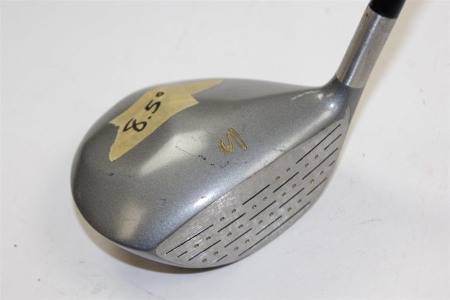 Greg Norman's Personal Used Cobra 'King Cobra' King S 9 Degree Deep Face Driver with 8.5 Tape on Head