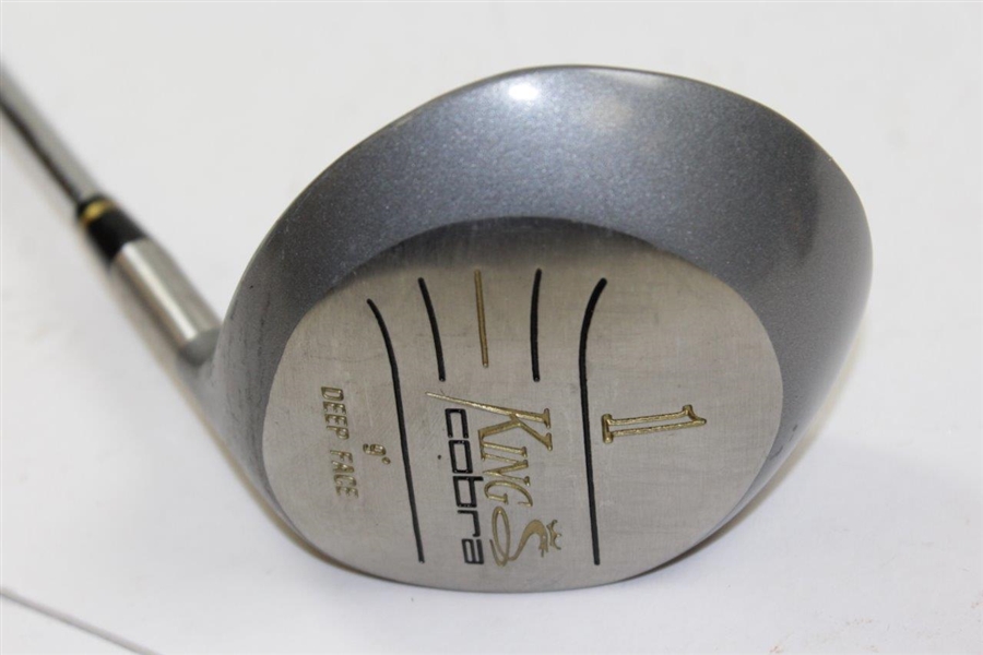 Greg Norman's Personal Used Cobra 'King Cobra' King S 9 Degree Deep Face Driver with 8.5 Tape on Head