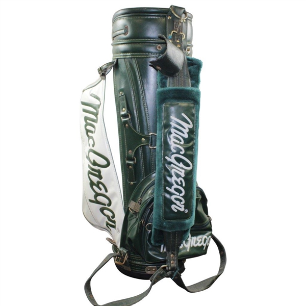 Greg Norman's Personal MacGregor Pro-Only Green & White Full Size Golf Bag