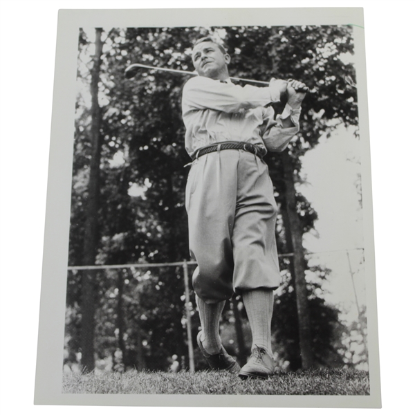 Gene Sarazen 7/24/1937 Driving at Chicago Open Wire Photo