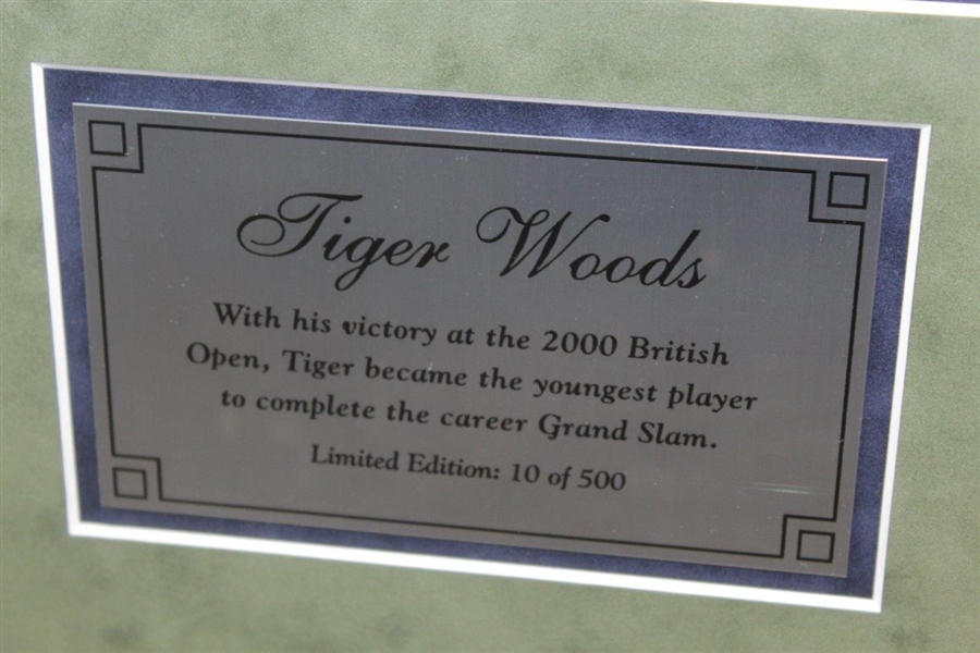 Tiger Woods Signed Limited Edition 10/500 2000 British Open Framed Photo - Framed #BAH87511 PenCam