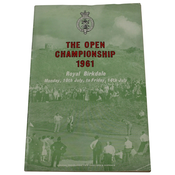1961 OPEN Championship at Royal Birkdale Official Program - Arnold Palmer Winner