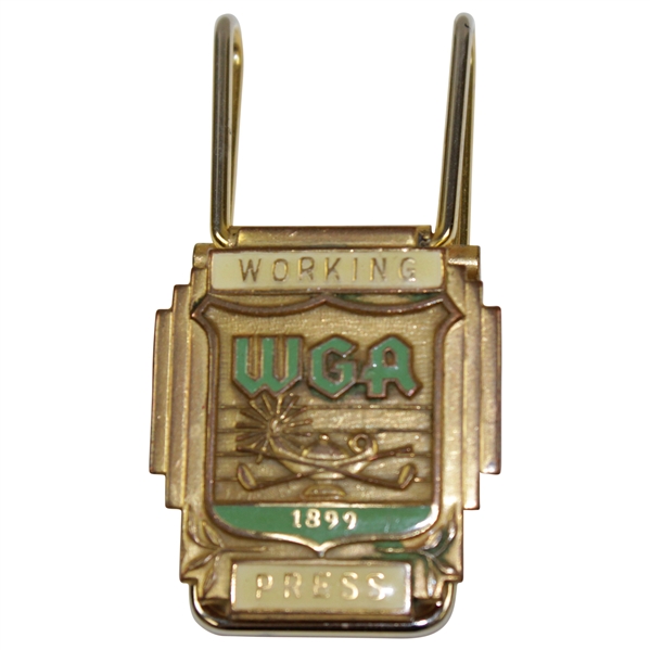 1975 Western Golf Association Working Press Badge/Clip