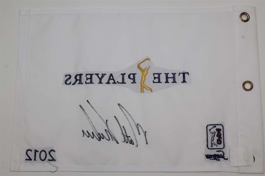 Matt Kuchar Signed 2012 The Players Embroidered Flag - Huge Signature JSA ALOA