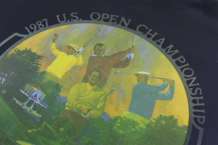 Barry Jaeckel's 1987 US Open at The Olympic Club Lake Courses Couroc Black Tray