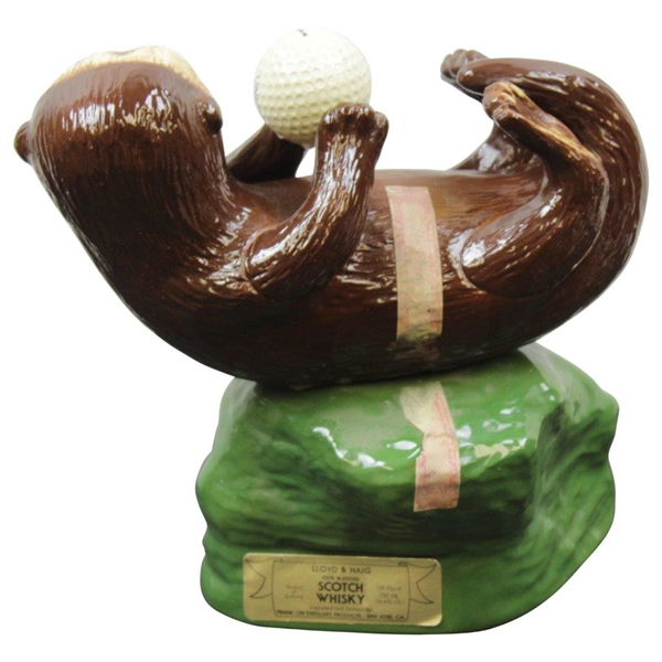 Barry Jaeckel's 1982 Ltd Ed 'The Crosby' 41st Porcelain Decanter with Otter Holding Golf Ball