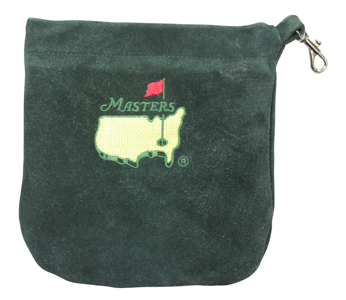 Masters Tournament Logo Green Embroidered Pouch - Felt & Cloth