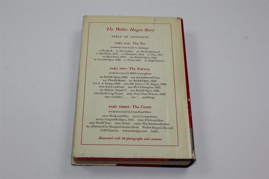 Walter Hagen Signed 1956 'The Walter Hagen Story' 1st Ed Book JSA FULL #X78259