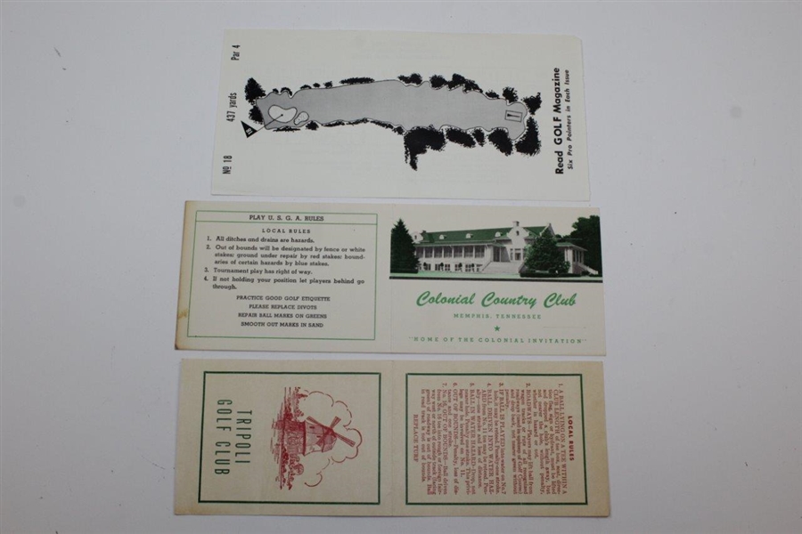 Eight (8) Assorted Vintage Scorecards Signed By 1950's-60's Star Golfers JSA ALOA