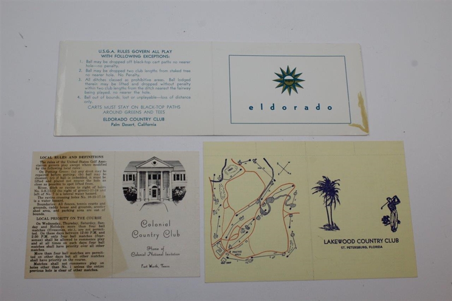 Eight (8) Assorted Vintage Scorecards Signed By 1950's-60's Star Golfers JSA ALOA