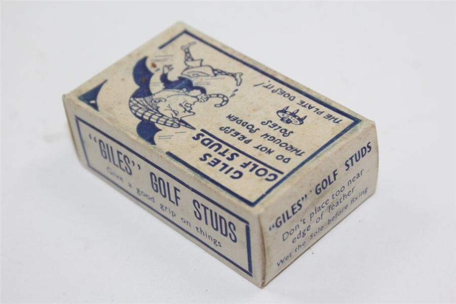 Vintage The Giles Golf Shoe Studs in Original Box - As Big A Hit As Bobby's!