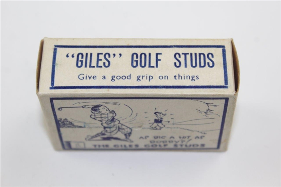 Vintage The Giles Golf Shoe Studs in Original Box - As Big A Hit As Bobby's!