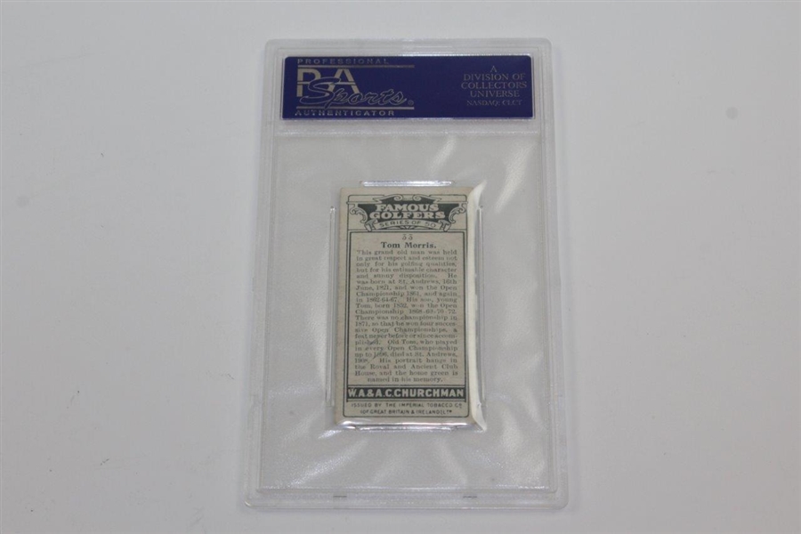 1927 Tom Morris WA&AC Churchman #33 Card PSA Slabbed/Graded VG-EX 4