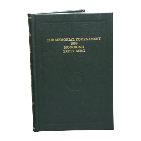 1988 The Memorial Tournament Ltd Ed Book Honoring & Dedicated to Patty Berg #87/250