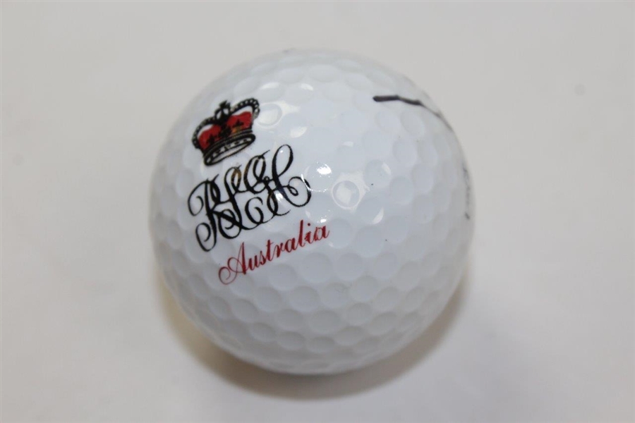 Aaron Baddeley Signed Royal Melbourne Golf Club Logo Ball - Site Of 2011 Presidents Cup JSA ALOA 