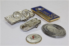 Five (5) Mark Brooks Contestant Badges/Money Clips