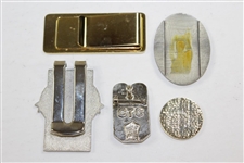 Five (5) Mark Brooks Contestant Badges/Money Clips