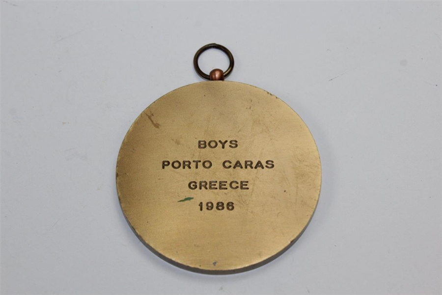1986 European Team Championship A.E.G.-E.G.A. Bronze Medallion - Boys-Porto Caras-Greece-1986