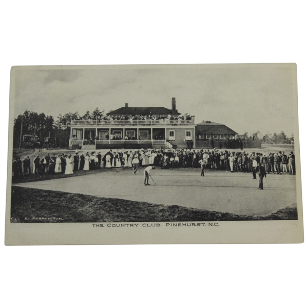1900 Pinehurst Postcard with Donald Ross, Willie Anderson, Bernard Nichols, Alex Ross, John Low & Another