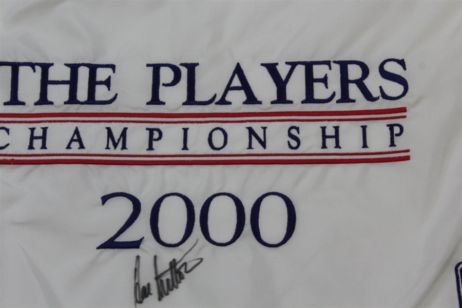 Champion Hal Sutton Signed 2000 The Players Championship Flag JSA ALOA