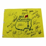 2013 Masters Champions Dinner Flag Signed by 20 with Jack Nicklaus Center - Charles Coody Collection JSA ALOA