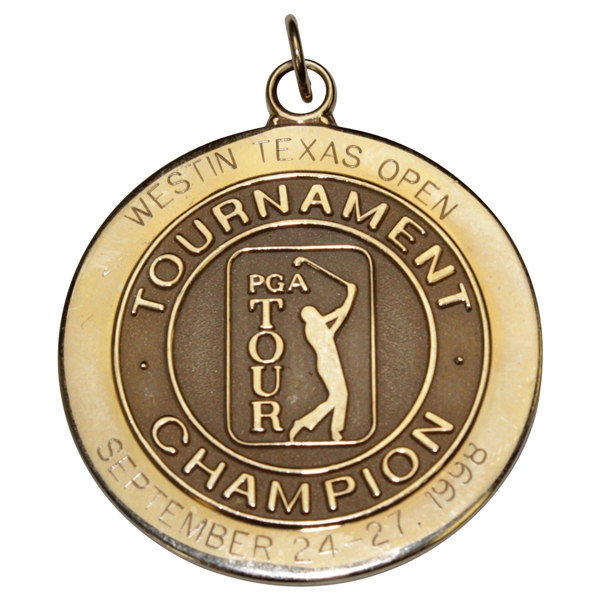 Champion Hal Sutton's 1998 Westin Texas Open PGA Tour 10k Winner's Gold Medal
