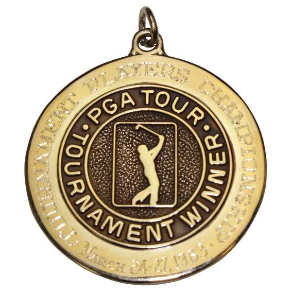 Champion Hal Sutton's 1983 Tournament Players Championship PGA Tour 10k Winner's Gold Medal