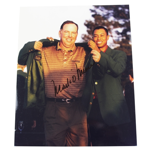 Mark O'Meara Signed 1998 Green Jacket 8x10 Photo JSA ALOA