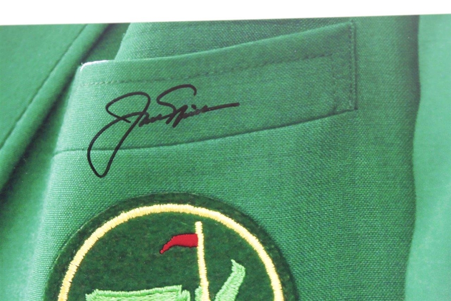 Jack Nicklaus Signed Masters Green Jacket Photo JSA ALOA