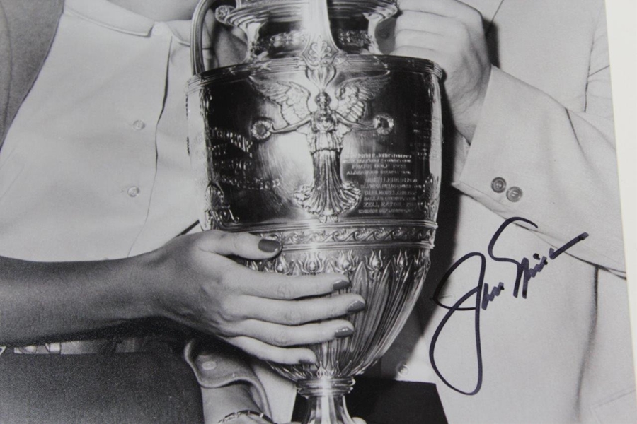 Jack Nicklaus Signed Western Amateur Win 1961 Photo with Barbara JSA ALOA