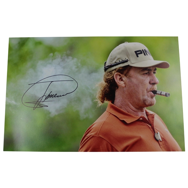 Miguel Angel Jimenez Signed Photo - Smoking a Cigar / Smoke JSA ALOA