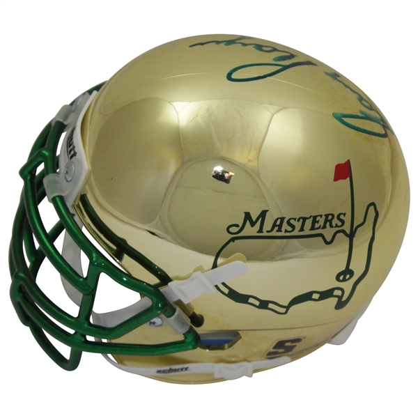 Gary Player Signed Masters Logo Mini Helmet with Years Won JSA #QQ38488
