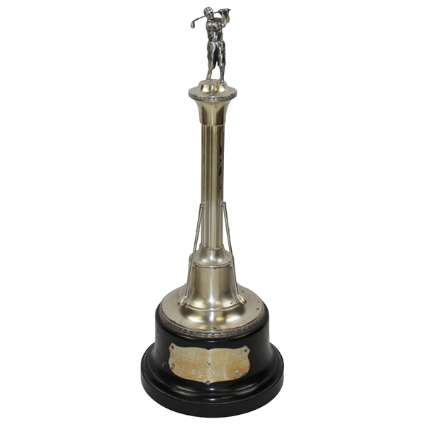 1930 Cohasse Country Club Governor's Trophy on Plinth Won by C.F. Kirby - Ross Course 23 Tall