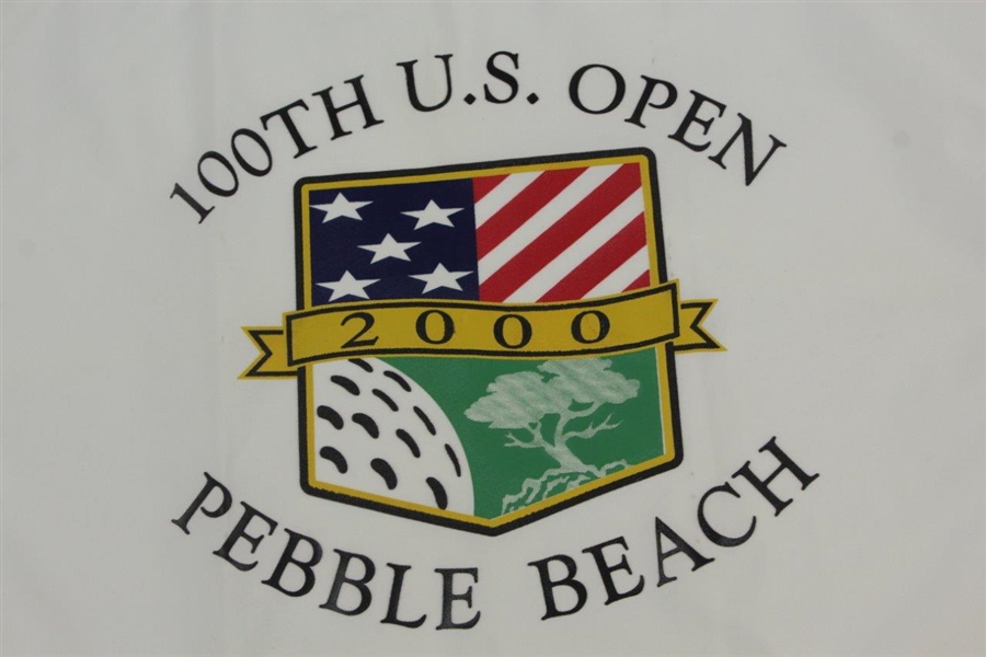 2000 US Open at Pebble Beach '100th US Open' White Screen Flag