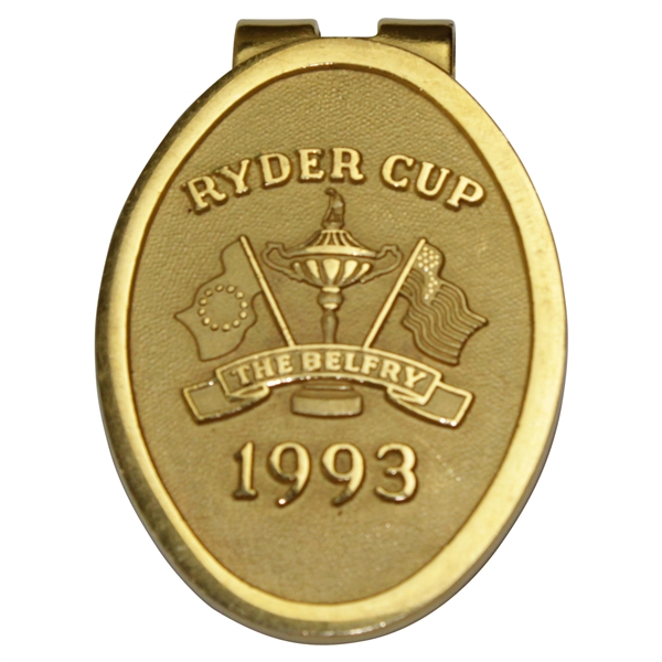 1993 Ryder Cup at The Belfry Gold Colored Commemorative Money Clip