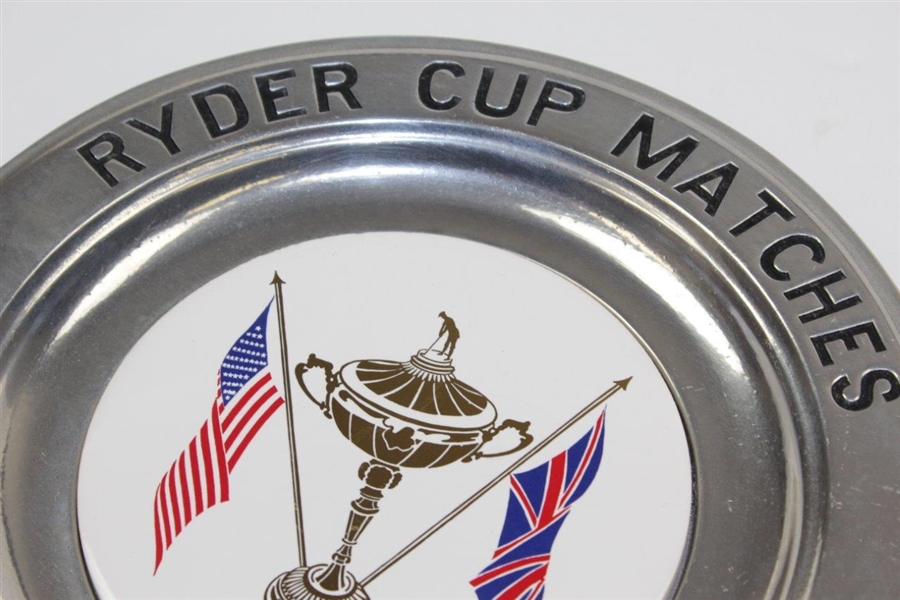 1975 Ryder Cup Matches at Laurel Valley Pewter Plate