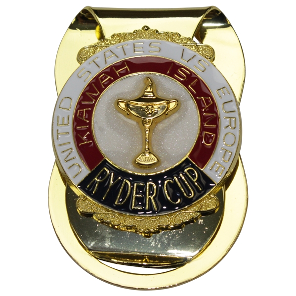 1991 Ryder Cup at Kiawah Island Commemorative Gold Money Clip