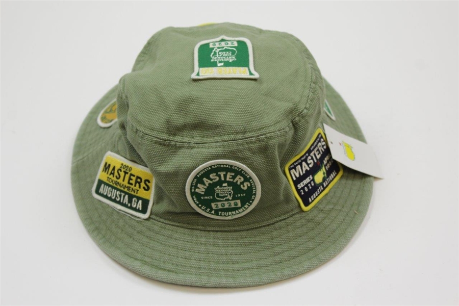 2020 Masters Tournament Bucket Hat with 'Ticket/Badges' Patches