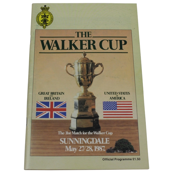 1987 The Walker Cup at Sunningdale Official Program
