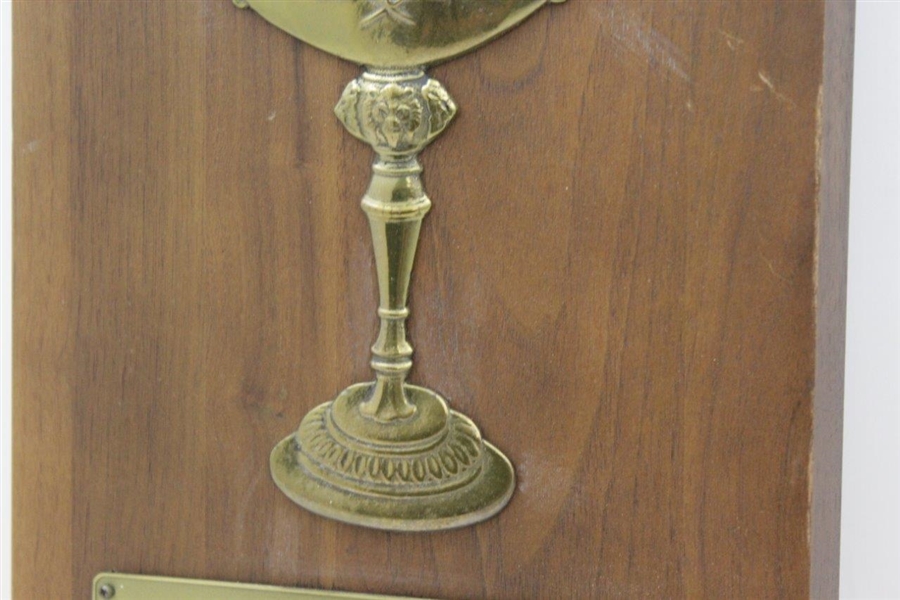 Ray Floyd's Ryder Cup US Team Member Raised Trophy Bruce Fox Plaque