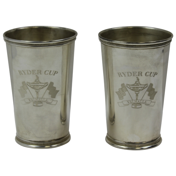 Ray Floyd's 2008 Ryder Cup at Valhalla Pair of Tiffany & Co. Sterling Silver Cups